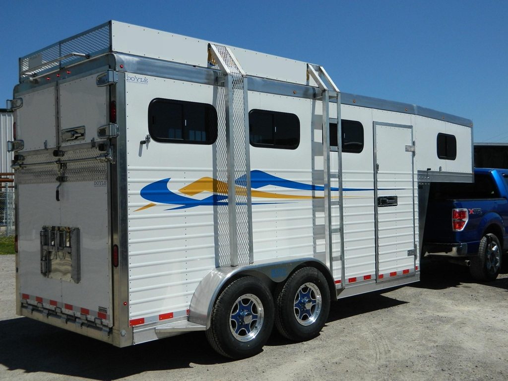 Aluminium 3 Horse Slant Load Trailer