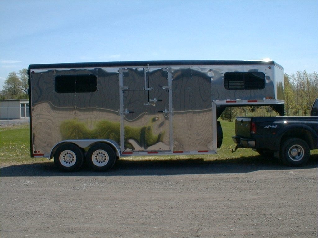 Stainless Steel 2 + 1 Gooseneck Trailer
