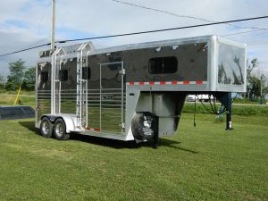 Stainless Steel Slant Load 3 Horse Trailer